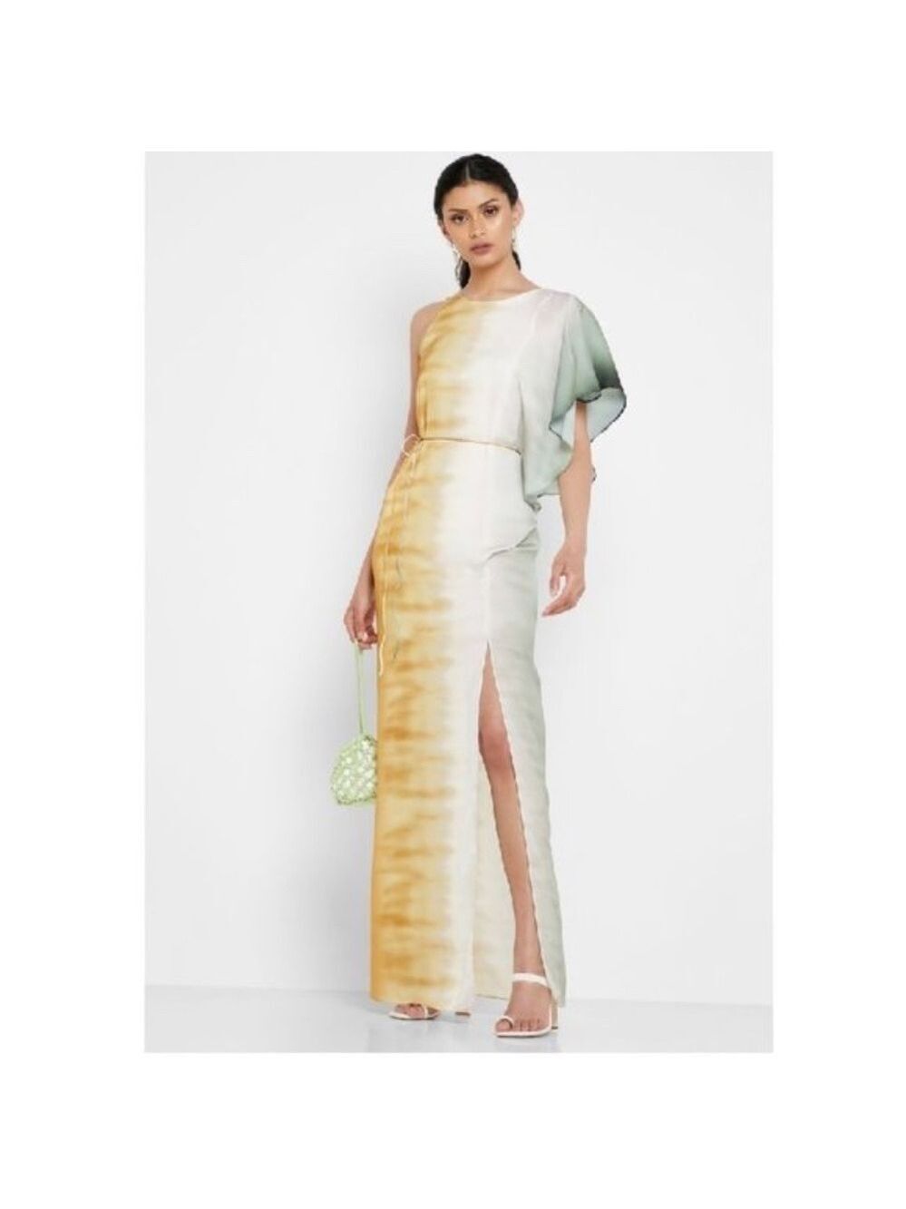 MANGO Long Asymmetric Dress